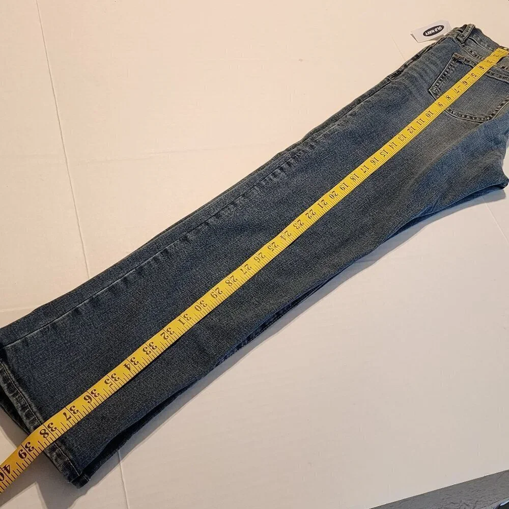 Old Navy boy sz 14 Karate Slim Jeans adjustable waist distressed New